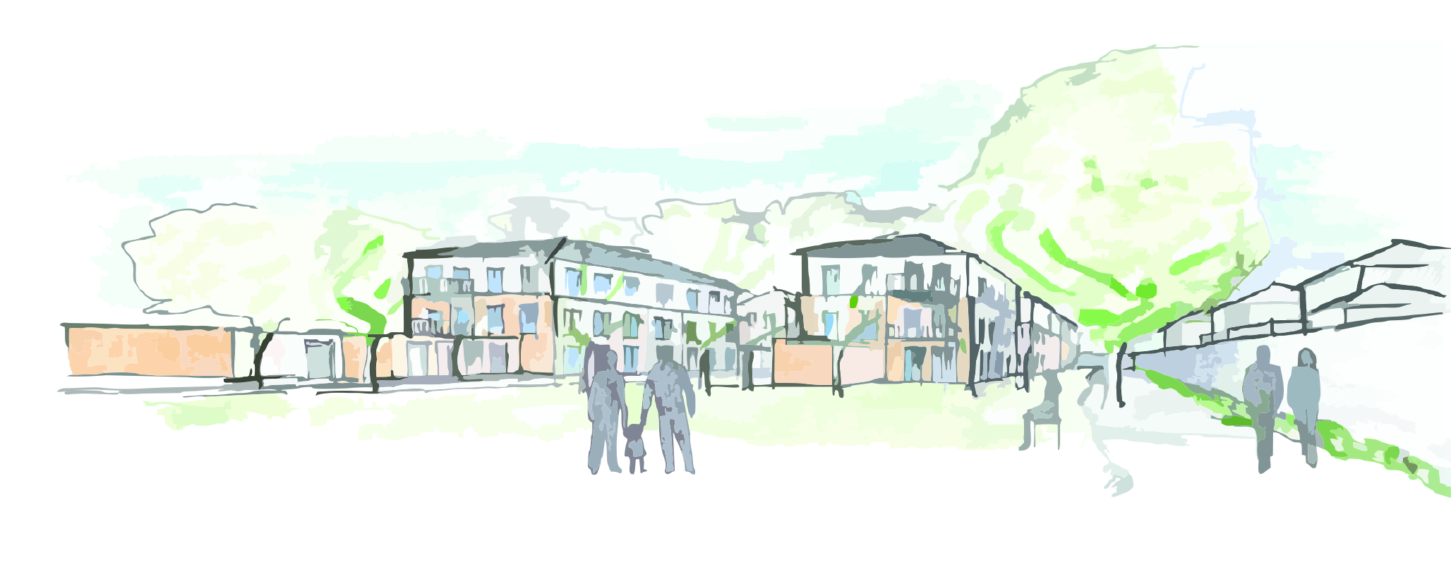 Wohnbebauung Entwurf